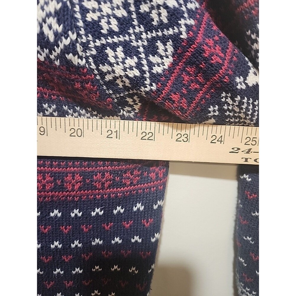 Vintage CHELSEA GARDENS Fair Isle Nordic Button Up Sweater Cardigan Womens Sz M - Picture 6 of 8